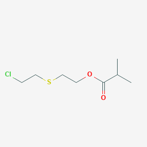 B14366333 2-(2-Chloroethylsulfanyl)ethyl 2-methylpropanoate CAS No. 92381-13-0