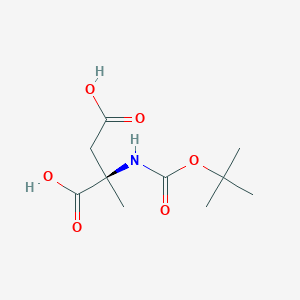 molecular formula C10H17NO6 B1436635 Boc-alpha-methyl-D-aspartic acid CAS No. 1217826-44-2