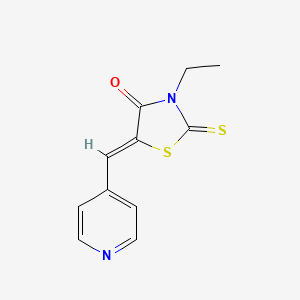 Rhodanine, 3-ethyl-5-(4-pyridylmethylene)-