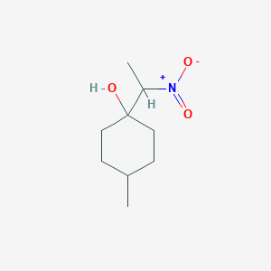 4-Methyl-1-(1-nitroethyl)cyclohexan-1-ol