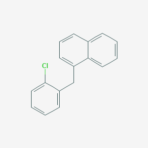 molecular formula C17H13Cl B14366406 1-(2-Chlorobenzyl)naphthalene CAS No. 90137-01-2