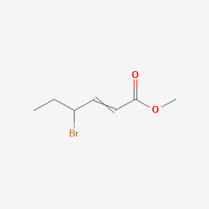 Methyl 4-bromohex-2-enoate