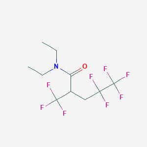 molecular formula C10H13F8NO B14366457 N,N-Diethyl-4,4,5,5,5-pentafluoro-2-(trifluoromethyl)pentanamide CAS No. 90278-12-9