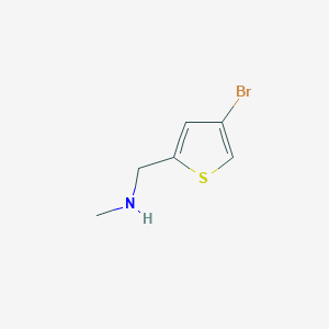 molecular formula C6H8BrNS B1436656 1-(4-溴噻吩-2-基)-N-甲基甲胺 CAS No. 814255-78-2