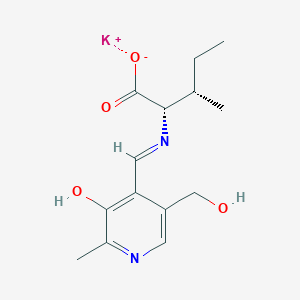 molecular formula C14H19KN2O4 B1436665 吡哆醛基-L-异亮氨酸钾盐 CAS No. 57212-58-5