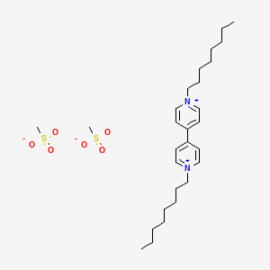 molecular formula C28H48N2O6S2 B14366676 1,1'-Dioctyl-4,4'-bipyridin-1-ium dimethanesulfonate CAS No. 90449-50-6