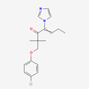 1-(4-Chlorophenoxy)-4-(1H-imidazol-1-yl)-2,2-dimethylhept-4-en-3-one