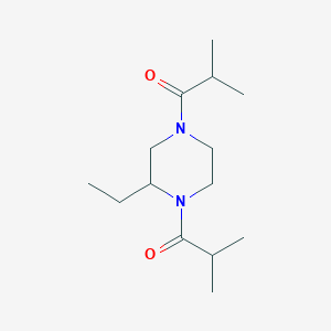 1,1'-(2-Ethylpiperazine-1,4-diyl)bis(2-methylpropan-1-one)