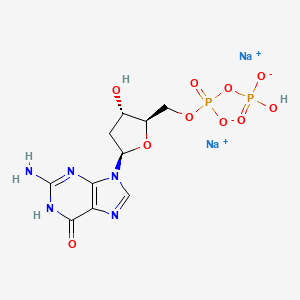 molecular formula C10H13N5Na2O10P2 B1436678 鸟苷 5'-(三氢二磷酸盐)，2'-脱氧，二钠盐 CAS No. 78101-74-3