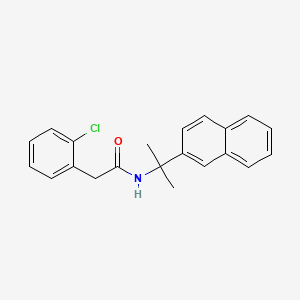 2-(2-Chlorophenyl)-N-[2-(naphthalen-2-yl)propan-2-yl]acetamide