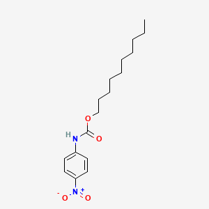 Carbamic acid, (4-nitrophenyl)-, decyl ester