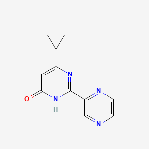 B1436683 6-Cyclopropyl-2-(pyrazin-2-yl)pyrimidin-4-ol CAS No. 874777-42-1