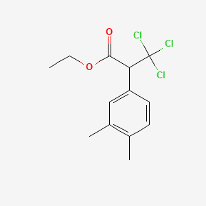 Ethyl 3,3,3-trichloro-2-(3,4-dimethylphenyl)propanoate