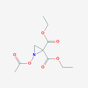 Diethyl 1-(acetyloxy)aziridine-2,2-dicarboxylate