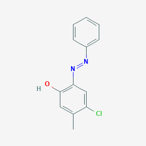 molecular formula C13H11ClN2O B1436684 4-氯-5-甲基-2-[(E)-苯偶氮基]苯酚 CAS No. 1173631-52-1