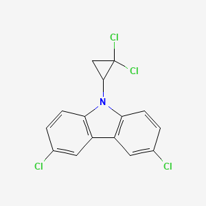 3,6-Dichloro-9-(2,2-dichlorocyclopropyl)-9H-carbazole