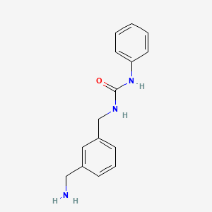 N-{[3-(Aminomethyl)phenyl]methyl}-N'-phenylurea