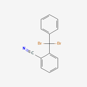 molecular formula C14H9Br2N B14366914 2-[Dibromo(phenyl)methyl]benzonitrile CAS No. 90292-84-5