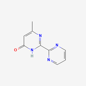 molecular formula C9H8N4O B1436692 6-甲基-2-(嘧啶-2-基)-3,4-二氢嘧啶-4-酮 CAS No. 1153999-07-5