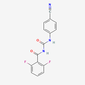 Benzamide, N-(((4-(cyanophenyl)amino)carbonyl)-2,6-difluoro-