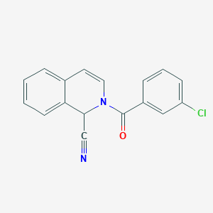 2-(3-Chlorobenzoyl)-1,2-dihydroisoquinoline-1-carbonitrile