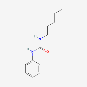 molecular formula C12H18N2O B14366981 Urea, N-pentyl-N'-phenyl- CAS No. 91907-79-8