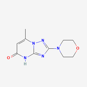 molecular formula C10H13N5O2 B1436724 7-甲基-2-吗啉-4-基[1,2,4]三唑并[1,5-a]嘧啶-5(4H)-酮 CAS No. 113408-69-8