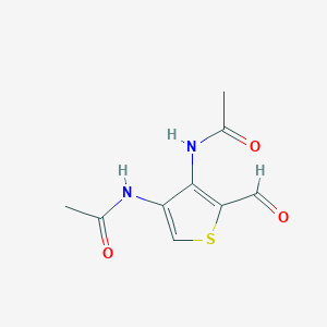 N,N'-(2-Formylthiene-3,4-diyl)diacetamide