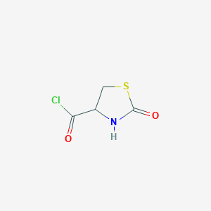 molecular formula C4H4ClNO2S B14367318 2-Oxo-1,3-thiazolidine-4-carbonyl chloride CAS No. 90060-85-8