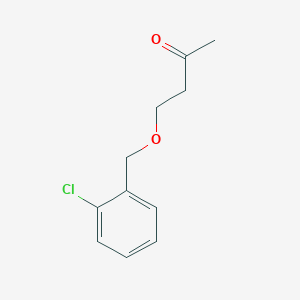 molecular formula C11H13ClO2 B14367365 4-[(2-Chlorophenyl)methoxy]butan-2-one CAS No. 90033-51-5