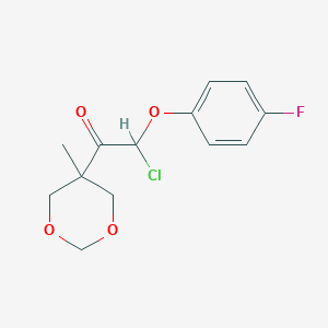 2-Chloro-2-(4-fluorophenoxy)-1-(5-methyl-1,3-dioxan-5-yl)ethan-1-one