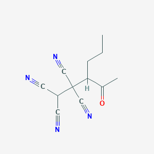 3-Acetylhexane-1,1,2,2-tetracarbonitrile