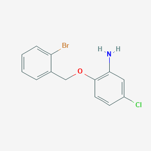 2-[(2-Bromophenyl)methoxy]-5-chloroaniline