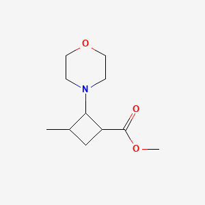 Methyl 3-methyl-2-(morpholin-4-yl)cyclobutane-1-carboxylate