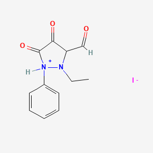 2-Ethyl-3-formyl-4,5-dioxo-1-phenylpyrazolidin-1-ium iodide