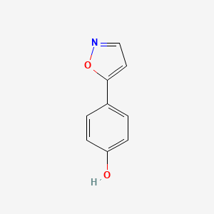 molecular formula C9H7NO2 B1436758 4-(异恶唑-5-基)苯酚 CAS No. 502658-76-6