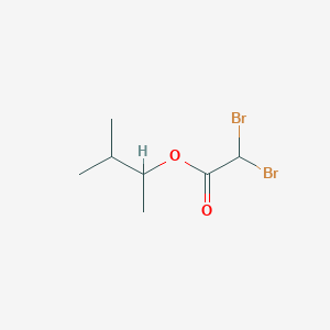 Acetic acid, dibromo, 1,2-dimethylpropyl ester