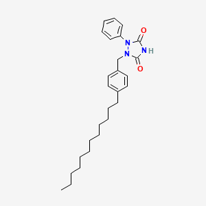 1-[(4-Dodecylphenyl)methyl]-2-phenyl-1,2,4-triazolidine-3,5-dione