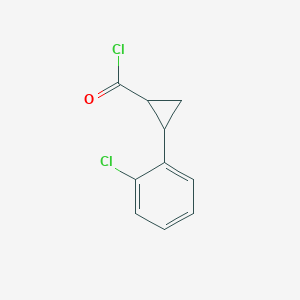 2-(2-Chlorophenyl)cyclopropane-1-carbonyl chloride