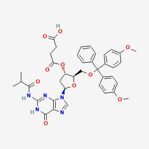 molecular formula C39H41N5O10 B1436768 IBU-DMT-Deoxyguanosine succinic acid CAS No. 74405-46-2