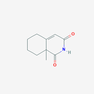 molecular formula C10H13NO2 B14367691 8a-Methyl-6,7,8,8a-tetrahydroisoquinoline-1,3(2H,5H)-dione CAS No. 91029-46-8