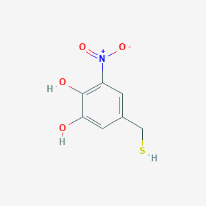 1,2-Benzenediol, 5-(mercaptomethyl)-3-nitro-(9CI)