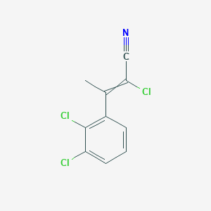 2-Chloro-3-(2,3-dichlorophenyl)but-2-enenitrile