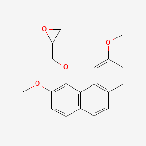 2-{[(3,6-Dimethoxyphenanthren-4-YL)oxy]methyl}oxirane