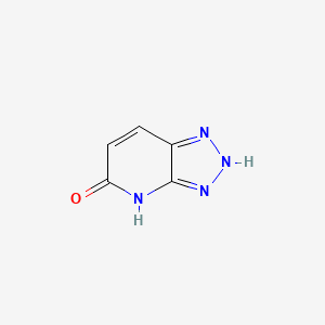 molecular formula C5H4N4O B1436774 1,4-Dihydro-[1,2,3]triazolo[4,5-b]pyridin-5-one CAS No. 23431-04-1
