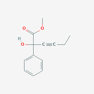 Methyl 2-hydroxy-2-phenylhex-3-ynoate