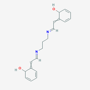 6,6'-{Propane-1,3-diylbis[azanylylidene(2E)ethane-2,1-diylidene]}di(cyclohexa-2,4-dien-1-ol)