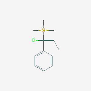 (1-Chloro-1-phenylpropyl)(trimethyl)silane