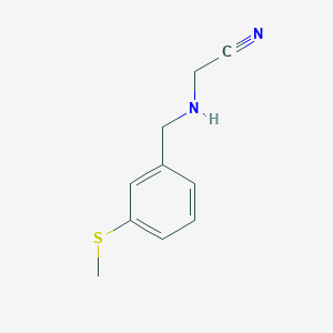 ({[3-(Methylsulfanyl)phenyl]methyl}amino)acetonitrile