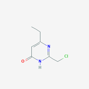molecular formula C7H9ClN2O B1436779 2-(氯甲基)-6-乙基嘧啶-4-醇 CAS No. 344294-25-3